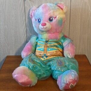 Build A Bear Pastel Bear Jasmin  Aladdin Costume Clothing Included